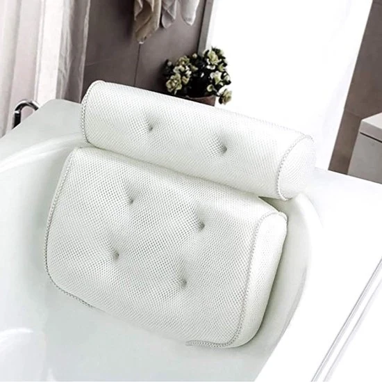 Bagnetto di Lusso con Supporto per Testa, Collo e Schiena - 1 Pezzo - Bianco