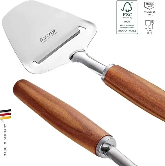 Sfregiatore formaggio 7,5cm - Manico in legno - Tagli perfetti