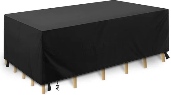 Copertura impermeabile per mobili da giardino - 213 x 132 x 74 cm - tessuto Oxford - nero
