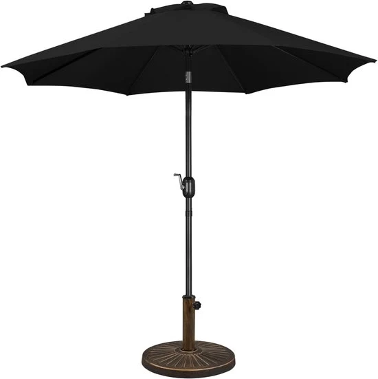 Parasole per giardino, parasole con attrezzo per parasole, rotondo, parasole da mercato, inclinabile, parasole a manovella, 10/14 kg, attrezzo per parasole, peso del parasole per esterni e balcone