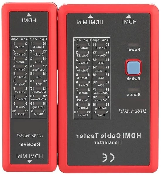 Testatore HDMI portatile con display LED ad alta risoluzione per il controllo di guasti - testatore HDMI e testatore cavo HD - ideale per la ricerca di errori