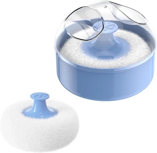 Applicatore di bodypoeder con scatola a polvere blu - soffice, idrofilo e igienico