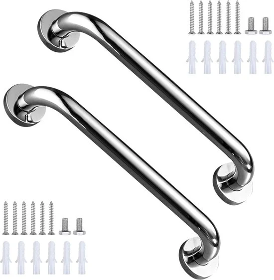 Manico di Acciaio Inossidabile per la Sicurezza nella Doccia - Maniglia Antiscivolo per la Sicurezza - Maniglia per la Sicurezza in Acciaio Inossidabile - 40cm