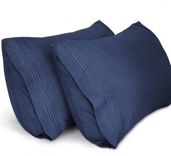 Set di cuscini con coperture in lusso di seta - set da 2 - 100% seta poliestere - 50cm x 90cm