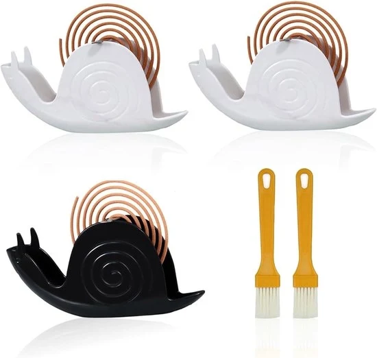 Supporto per pennelli per insetti con setole - 3 pezzi - nero e bianco - materiale ABS
