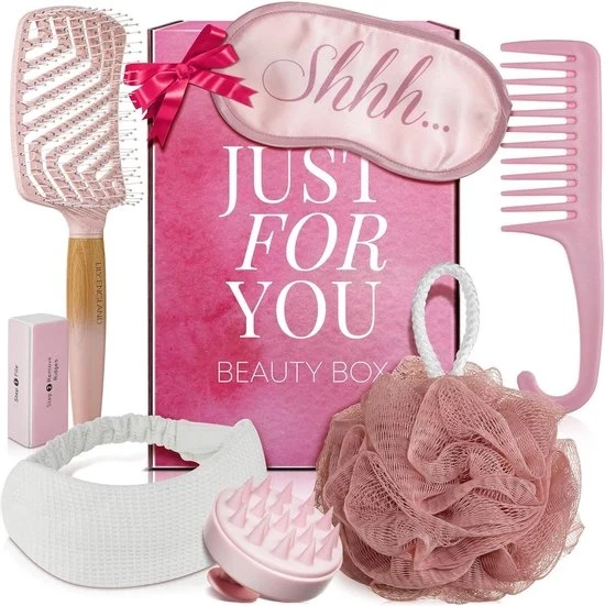 Set di benessere auto-servizio per donne - relax - 7 pezzi - rosa