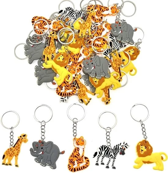 Set di Chiavi in forma di Animali della Giungla - Giocattolo Sicuro per Bambini - 30 pezzi