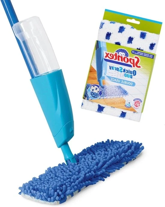 Asciugamano Spray per Pavimenti in Lamina, Legno e Ceramica con Pannelli Lavabili - Asciugamano Spray Duo Rapido
