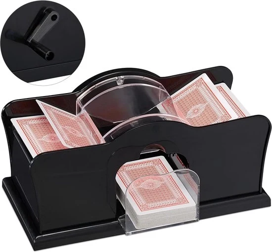 Macchina per scuotere le carte - Scuotitore di carte - Scuotitrucce - Manuale - Carte da gioco - Giochi di carte - Scuotitrucce manuale