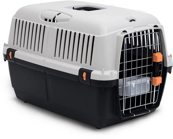 Scatola di trasporto per animali domestici - omologata - nera - robusta