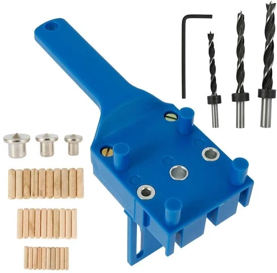 Boorsjabloon con set di utensili per fori regolabili - 41 pezzi - adatto per lavorazione del legno