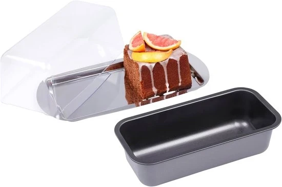 Set di torte a 3 livelli - versatile e elegante - acciaio inox - 35 x 17 x 7 cm