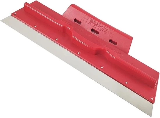 Spatola in Acciaio Inossidabile - Superficie di Lavoro Ampia - Rosso - 34,5 x 13 x 0,05 cm