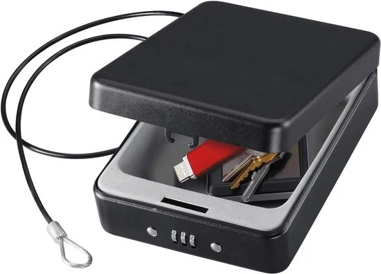 Cassetta di sicurezza per telefono - Cassetta di sicurezza per telefono - Box di sicurezza - Con chiusura a combinazione - Box di sicurezza - Prigione per telefono - Nero - Da non perdere per non essere distratto!