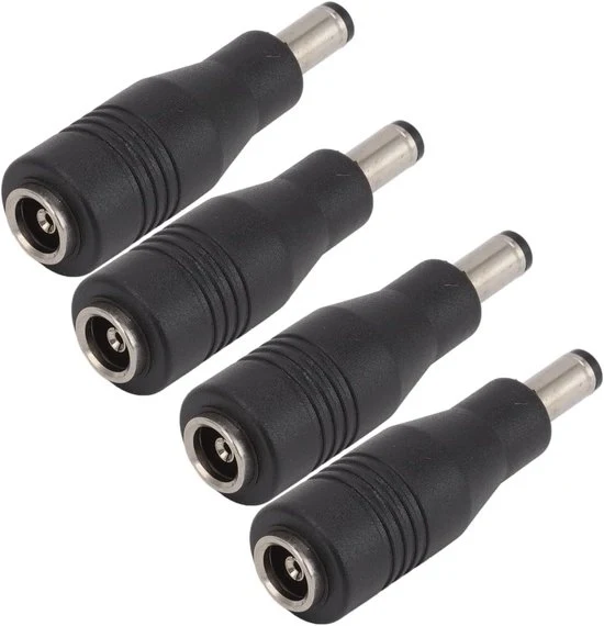 4 pezzi di connettori di alimentazione da femmina 6.0x4.4mm a maschio 5.5x2.1mm per laptop