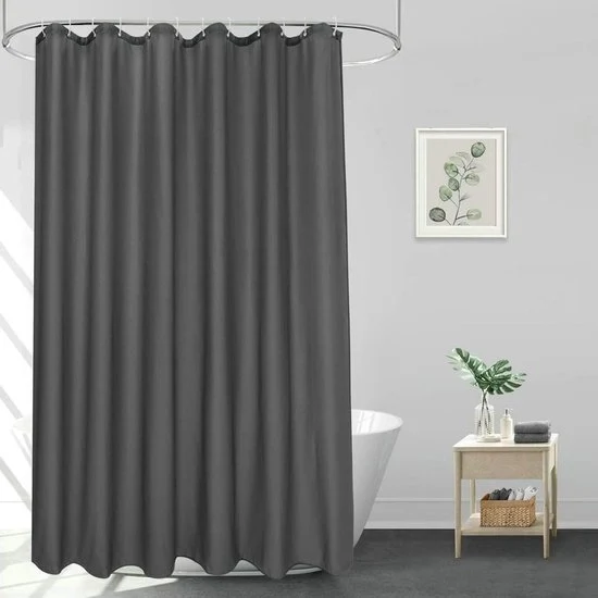 Douchegordijn antischimmel 1 pezzo antracite 80 x 200 cm