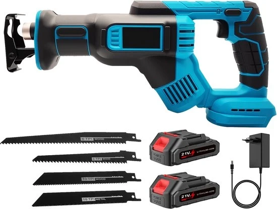 Sega reciproca - Senza fili - 3000 tpm - Due batterie - Quattro lami