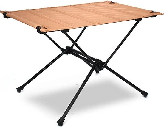 Campingtafel - Opvouwbaar - Draagbare Campingtafel - Tafeltje - Voor Buiten - Zandkleurig