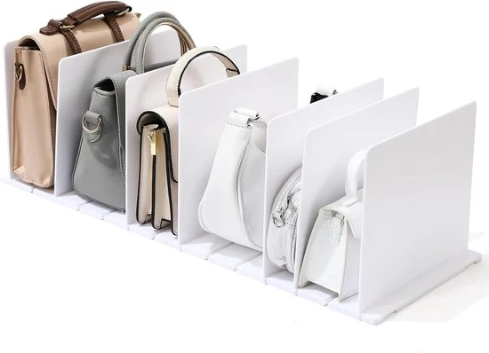 Divisori di tasche regolabili - organizzati in stile - 8 pezzi - bianchi - acrilico