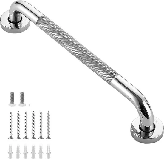 Maniglione antiscivolo per doccia con maniglia di sicurezza, sostegno per bambini e anziani, altezza 60 cm