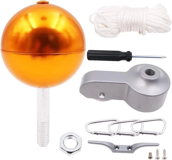 Kit di riparazione per stendardi Hardware - Accessori metallici per alberi di stendardi - D'oro