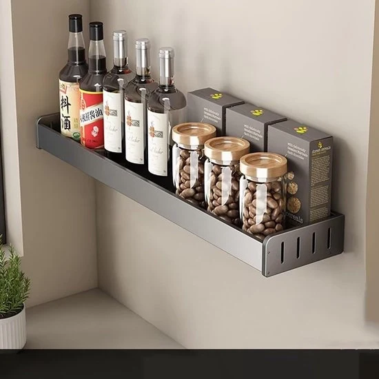 Kruidenrek appeso senza perforazione - fissaggio al muro - 40 cm