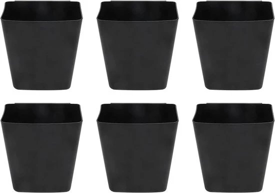 Accessorio di contenimento bicchieri - 6 pezzi - nero