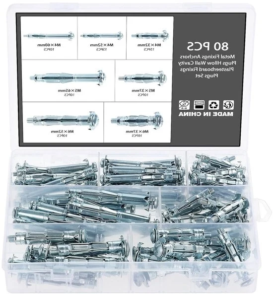 Pluggi Metallici per Spazi Voluti - 80 Stuks