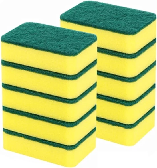 Sponza a doppia faccia - Spongia multifunzionale per la pulizia della doccia - Spongia per la cucina per servizio - Spongia per lavare l'auto con funzione di abrasione con pad di spongia per pulizia