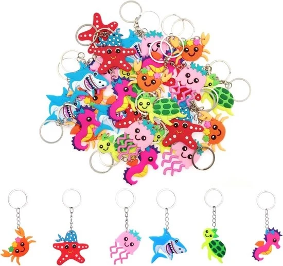 Set di appigli per le chiavi per bambini - colorati e divertenti - 30 pezzi - silicone