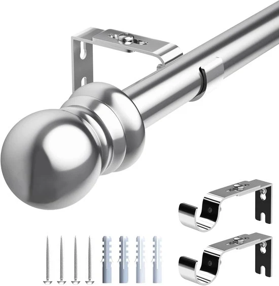 Tendina Trattabile - Argentato - 76 cm - 369 cm - Metallo