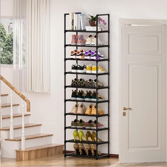 Sistema di sostegno per scarpe in metallo - Organizzatore per armadi - Design compatto