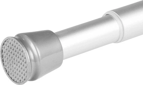 Stang per doccia 115-220 cm Flessibile - Barra di sostegno per doccia con presa antiscivolo - Stanghetto per doccia in alluminio con estensione telescopica - Barra di sostegno per doccia senza perforazione - Corda di sostegno per doccia senza boreria