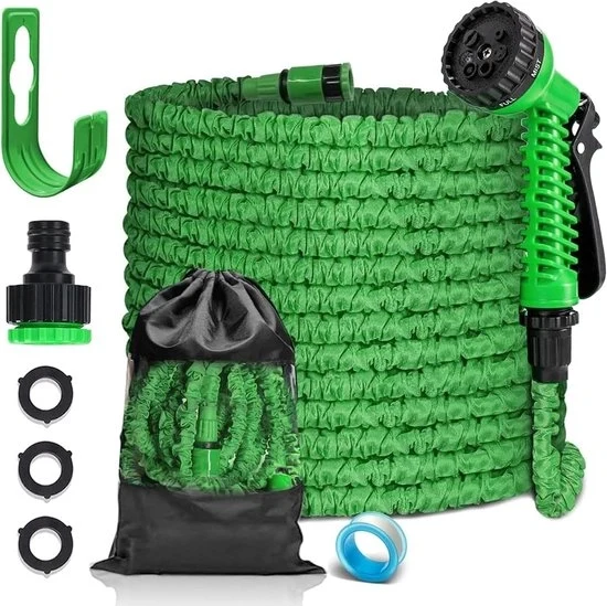 Estensibile tubo da giardino 25 metri - tubo idraulico flessibile con getto d'acqua