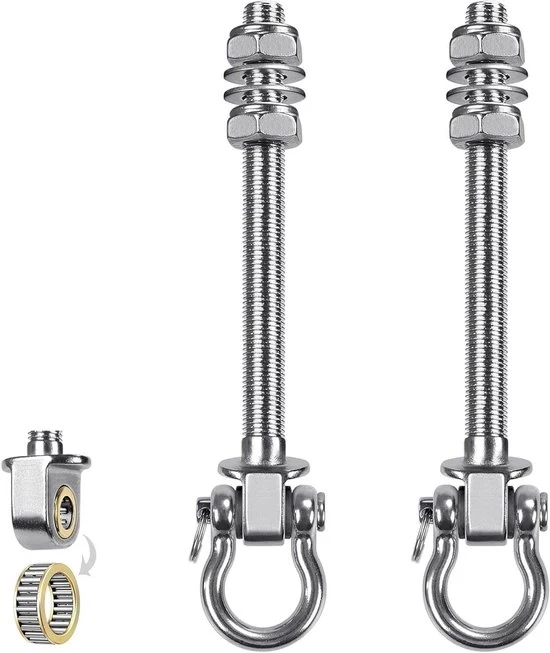 Hanger oscillante robusto per travi in legno - 2 pezzi - acciaio inossidabile - 23,5 cm