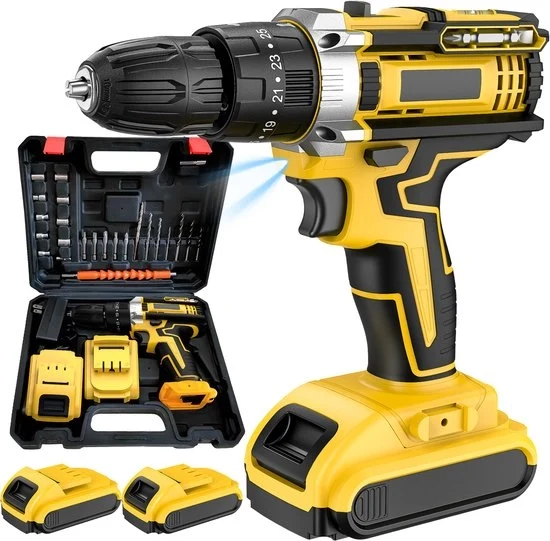 Macchina a percussione senza fili - Batteria al litio - Mini trapano a mano - Elettrica - 18V Accu