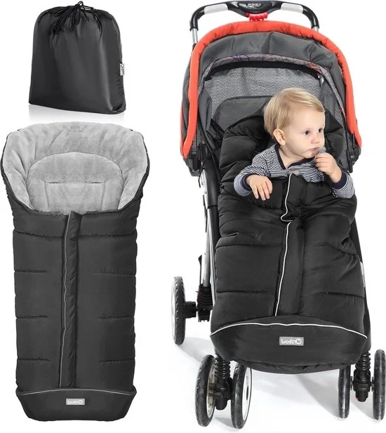 Zak di protezione per bambini per passeggini - Zaino universale per passeggino e marsupio per bambini - Impermeabile, resistente al vento e al freddo, con cappuccio e tasca portabimbo per passeggino