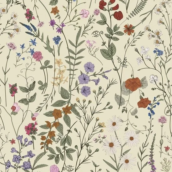Tappeto da parete floreale decorativo - 44 x 1200 cm