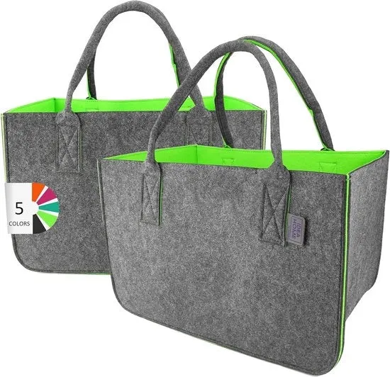 Tas grande - shopper pieghevole - 30 litri - grigio scuro