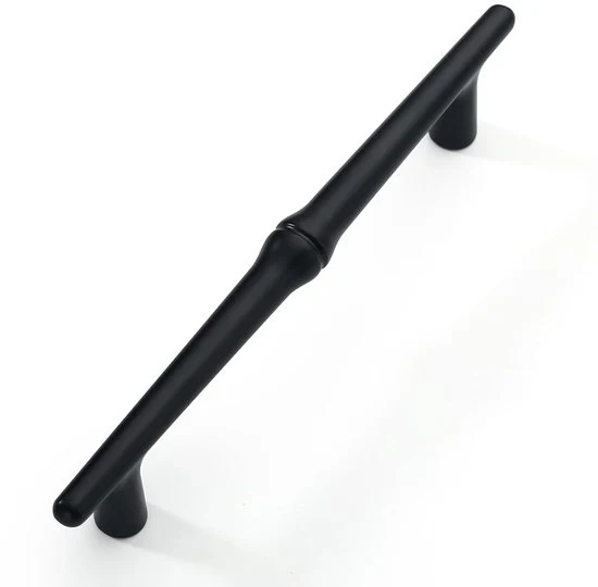 Fissi per mobili - distanza tra fori 128 mm - 10 pezzi - Nero matte