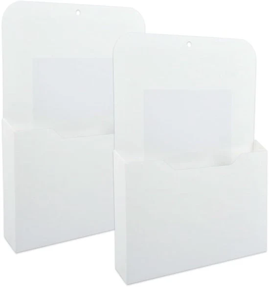 Set di contenitori per organizzare - risparmia spazio - composto da 2 pezzi - materiale di alta qualità - dimensioni 31 x 24 x 2,7 cm