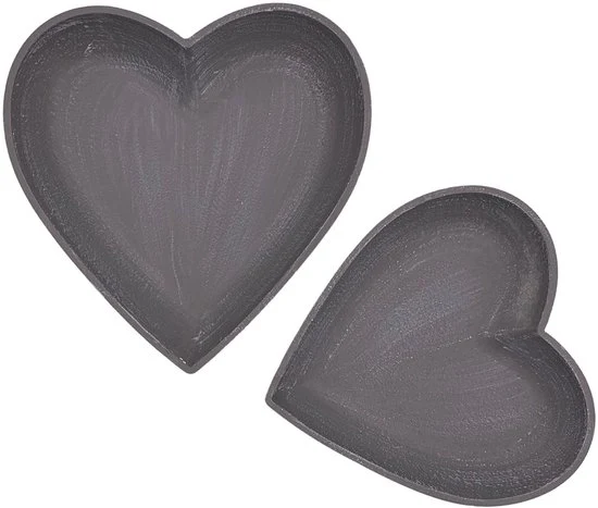 Set di 2 piatti decorativi - Blu del mare - 2 pezzi - 21x22x3 cm & 24x25x3,5 cm