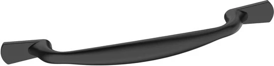 Set di maniglie 96 mm - Set di 10 - Nero lucido - Accessorio di arredamento