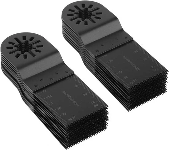 20 set di lame oscillanti multitool da 34 mm - per la sega di legno, plastica, metallo e chiodi con marcatura profonda e denti vistosi