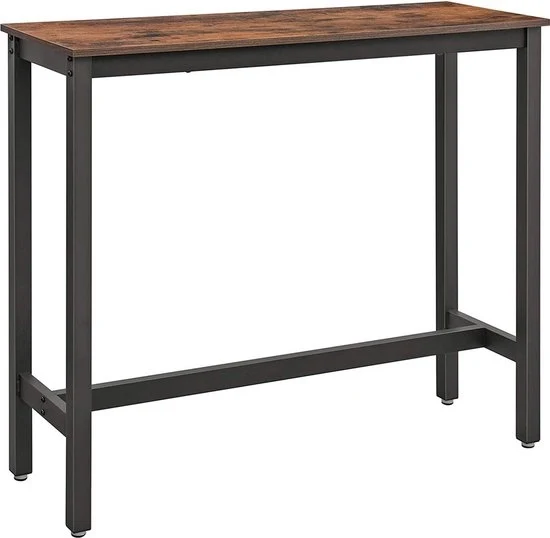 Banchetto deluxe - Rettilineo - Industriale - Banchetto per Interno e Esterno - Metallo e legno - 120x40x100cm