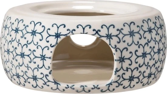 Termos vintage ceramica - design retrò - blu - 1 pezzo