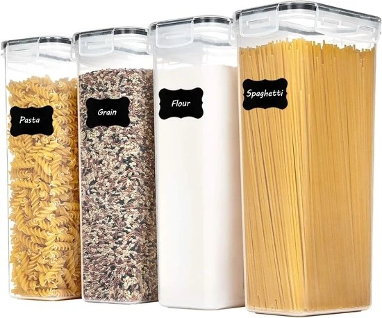 Set di conservazione a vuoto per muesli - arioso - 4 pezzi - BPA libero