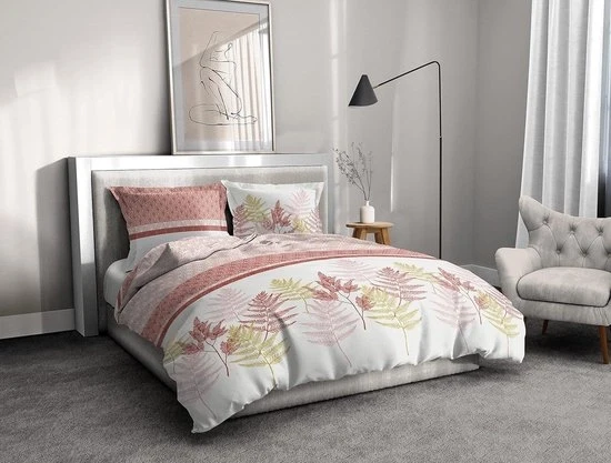Dekbedovertrek 100% cotone 57 trame 220 x 240 cm - SEVIGNE rosa - necessario contenuto HTML per il dekbedovertrek 240 x 220 cotone.