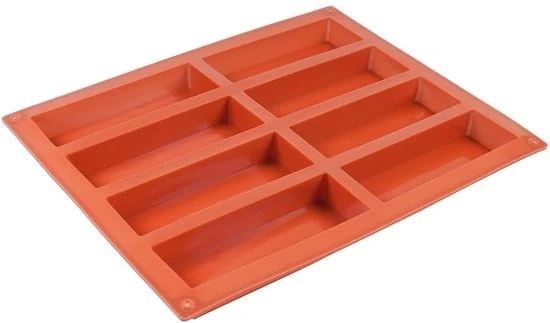 Bar di Silicone per Biscotti - 8 Cavità - Adatto per la Fornitura