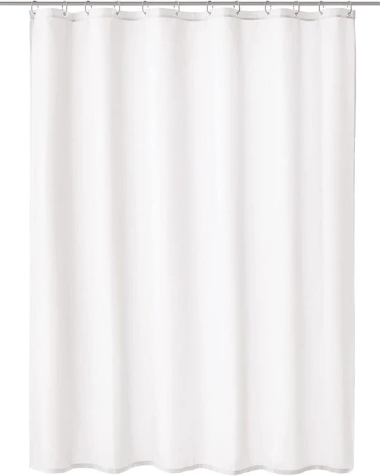 Douchegordino in poliestere bianco 120 cm x 200 cm - Kit per la doccia, tenda per la doccia 120x200